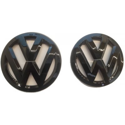 VW GOLF V MK5 (2003-2010) přední a zadní znak, logo (12,8cm a 11,3cm) - černá lesklá – Zbozi.Blesk.cz