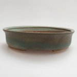 E-bonsai Keramická bonsai miska 17 x 15 x 4 cm zelená – Zboží Dáma