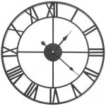 Iso Trade Retro nástěnné hodiny - černé – Zboží Dáma