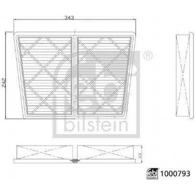 Vzduchový filtr FEBI BILSTEIN 1000793 – Hledejceny.cz