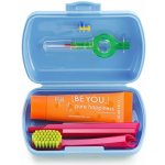Curaprox Travel set žlutý 2 ks zubních kartáčků + zubní pasta 10 ml dárková sada – Zboží Dáma