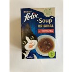 Felix Soup Lahodný výběr s hovězím s kuřetem s jehněčím 6 x 48 g – Zbozi.Blesk.cz