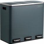 Songmics Odpadkový koš 3 x 18 L stříbrný – Sleviste.cz