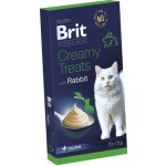Brit Premium by Nature Cat Creamy Treats with Rabbit 6 x 15 g – Zboží Mobilmania