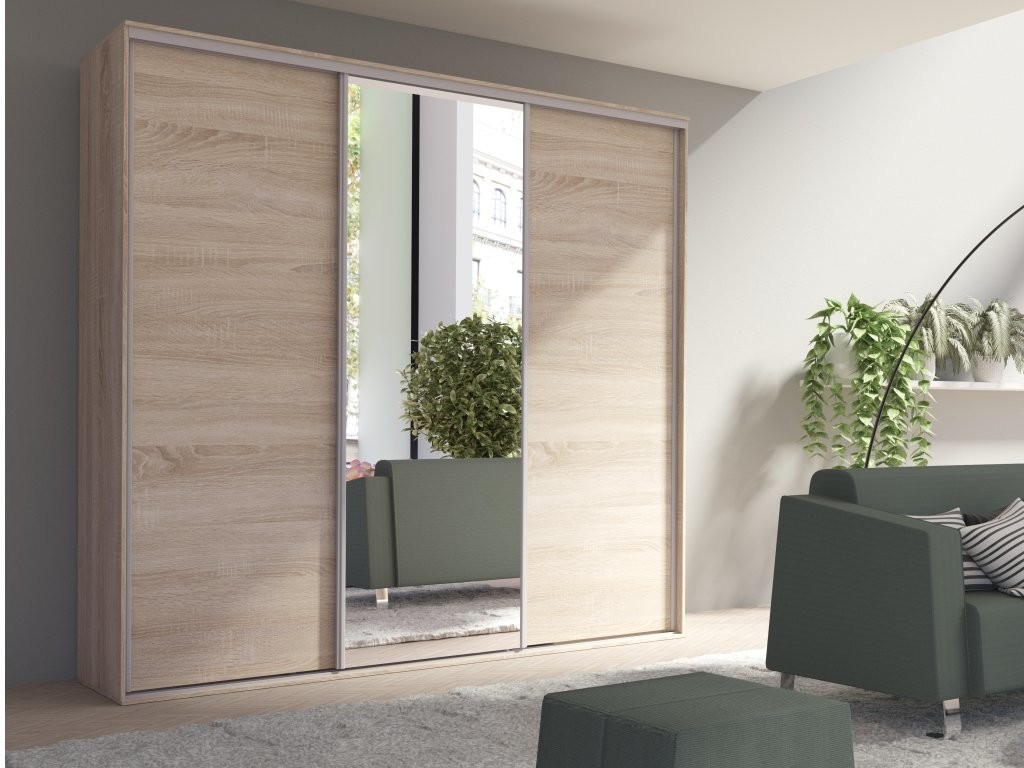 Maridex Grande 254 se zrcadlem Dub sonoma