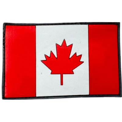 Plastové 3D patche Patch PVC 3D gumový vlajka Kanada BAREVNÁ – Zboží Mobilmania