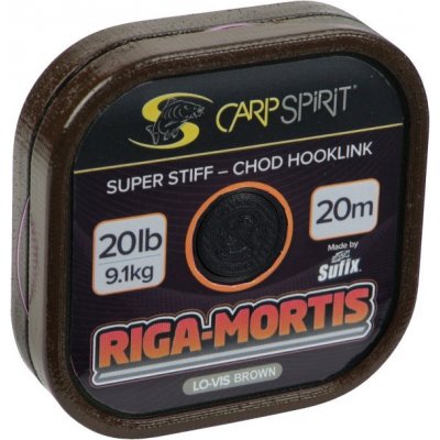 Carpspirit Riga Mortis Chod Hoolink Lo-Vis Brown 20m 25lb – Zboží Mobilmania