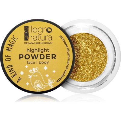 Allegro Natura A Kind of Magic Rozjasňující pudr a oči Starry Gold 1,5 g