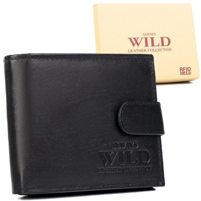 Always Wild kožená N992L SCR s upínkou RFID černá – Zboží Mobilmania