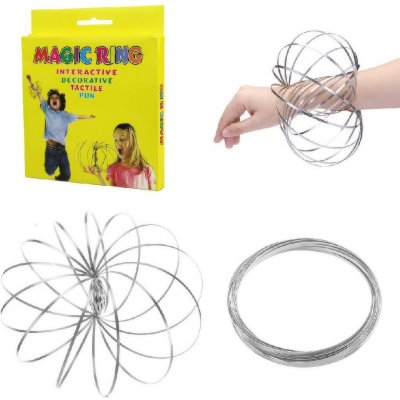 Spirála pružina magická antistresová MAGIC RING magické kruhy kov FLOW RINGS