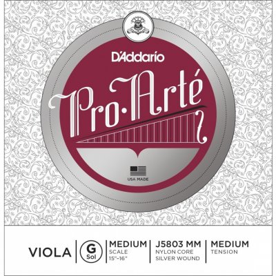 D'Addario Pro-Arte Viola Single G String Medium Scale Medium Tension – Hledejceny.cz