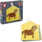 Janod hmatové karty na kroužku Farma – Zboží Dáma