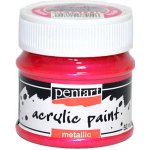 Pentart akrylové barvy metal 50 ml magenta – Zboží Dáma