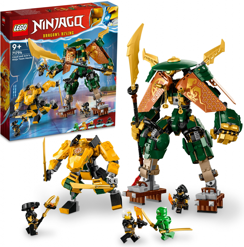 LEGO® NINJAGO® 71794 Lloyd, Arin a jejich tým nindža robotů