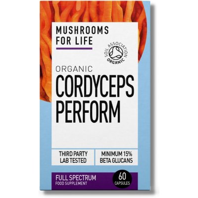 Mushrooms4Life Bio Cordyceps Perform Výkon kapsle 60 ks – Zboží Mobilmania