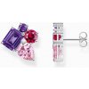 Náušnice Thomas Sabo náušnice Pink and violet zirconia H2275-477-7