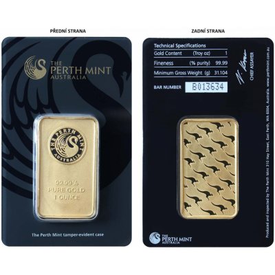 Perth Mint zlatý slitek 1oz Austrálie Investiční zlatý slitek