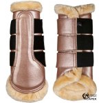 HKM Drezurní chrániče COMFORT PREMIUM FUR Rosegold – Zboží Dáma