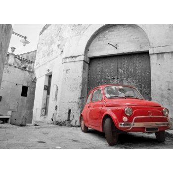 WEBLUX 21804795 Samolepka fólie Red Classic Car. Červená klasická auta. rozměry 200 x 144 cm