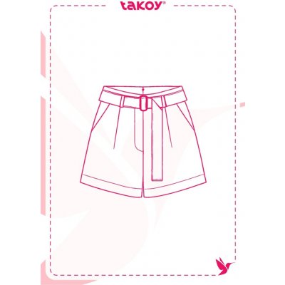 Takoy Elektronický PDF střih dámské krátké kalhoty Catherine-32-38 – Hledejceny.cz