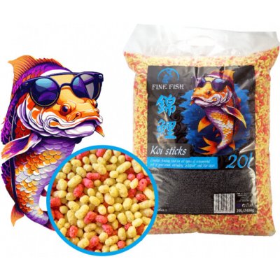 Fine Fish Koi Sticks Duo Mix 20 l, 2400 g – Zbozi.Blesk.cz