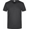 Pánské Tričko James Nicholson pánské slim-fit tričko do véčka 160g/m černá