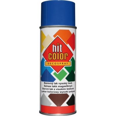hitcolor Barva lesklá 400 ml RAL 5010 enziánová