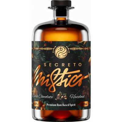 Secreto Mistico Dark Chocolate & Hazelnut 40% 0,7 l (holá láhev) – Zboží Dáma