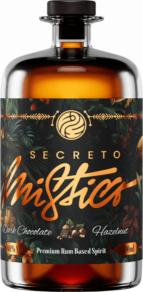 Secreto Mistico Dark Chocolate & Hazelnut 40% 0,7 l (holá láhev)