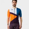 Cyklistický dres Alé Solid Next pánský bílý/modrý/oranžový