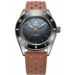 Nivada Grenchen Aquamar Grey - Brown Racing Strap – Hledejceny.cz