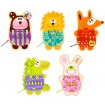 Tooky Toy arkádová hra Zvířátka na šněrování 5v1 – Zboží Dáma