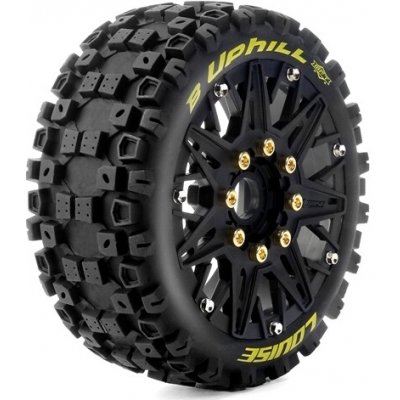 Louise RC B-UPHILL SOFT 1/8 0 a 1/2 offset 17mm odnímatelný hex Černé disky 2 ks – Sleviste.cz