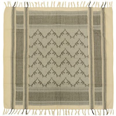 EmersonGear Šátek Shemag vzor M16 Khaki – Zboží Dáma