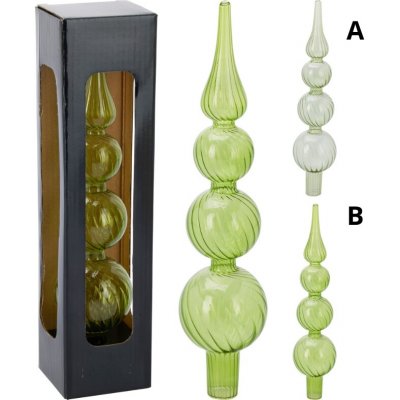 Harasim velkoobchod s. r. o. Skleněná vánoční špice A - světle zelená, 28 cm – Hledejceny.cz