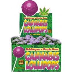 Dr. Greenlove® Konopné lízátko Bubblegum x Purple Haze 18 g
