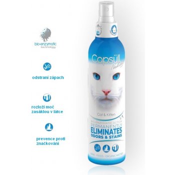 Capsüll Neutralizor Enzymatický čistič pro kočky na odstranění pachu a skvrn od moči 250 ml