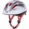 Cyklistická helma Force Fun Stripes bílo-šedo-červená 2015