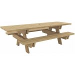 Extera Piknikový stůl Manutan Expert Borovice ZTP, šířka 230 cm 77513 – Hledejceny.cz