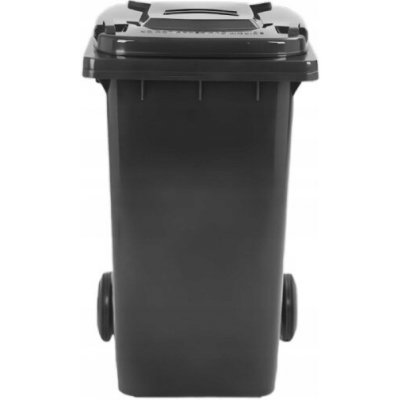 popelnice D100B 100L černá plastová s kolečky – Zboží Dáma