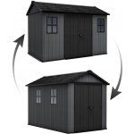 Keter Newton Plus Wide 11 x 7,5 šedý s podlahou – Sleviste.cz