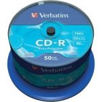 Verbatim CD-R 700MB 52x, AZO, spindle, 50ks (43351) – Zboží Živě