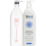 ALOXXI Profesionální vlasová kosmetika Los Angeles Objemový šampon 1000 ml a Rekonstrukční kondicionér 1000 ml – Zboží Mobilmania