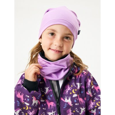 Dětský nákrčník z teplákoviny Basic Lila – Zboží Mobilmania