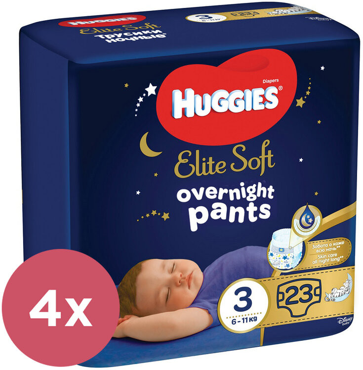 HUGGIES® Elite Soft Pants OVN 3 4x 23 ks