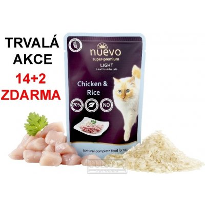 Nuevo CAT pouch Light CHICKEN&RICE 85 g – Zboží Mobilmania