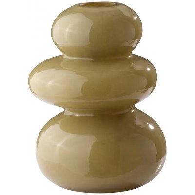 Jotex Zelená skleněná váza BULB 15 cm – Hledejceny.cz