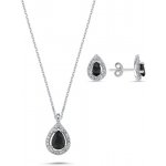 Olivie stříbrná souprava kapka black 5832 – Zboží Dáma