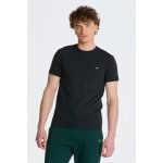 Gant tričko SLIM Shield SS t-shirt černá – Zboží Dáma