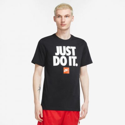 Nike MSW TEE FRAN JDI VERBIAGE tričko pánské trička s krátkým rukávem černá – Zboží Mobilmania